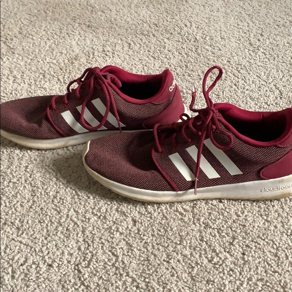 adidas Shoes | Maroon Adidas Tennis Shoes | Poshmark